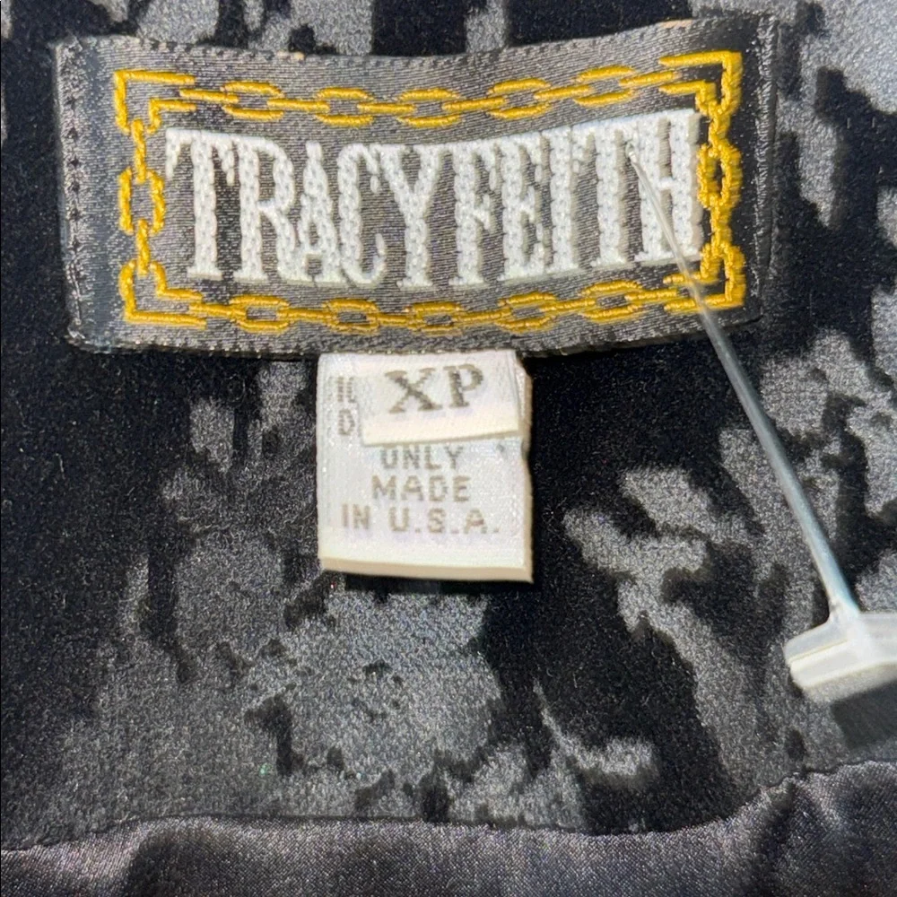 Tracy Feith Black Velvet Cape Jacket Size XP - Picture 3 of 9